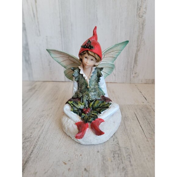 Mark Roberts sitting snow fairy elf vintage unique home decor - Picture 1 of 9